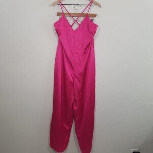 Victoria's Secret Satin Jumpsuit Pink Size L